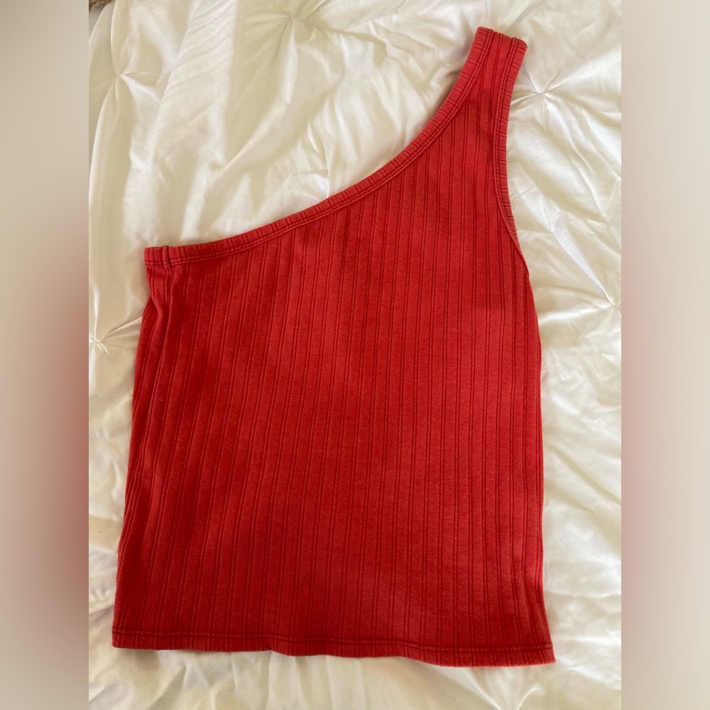 Red American Eagle one strap summer top